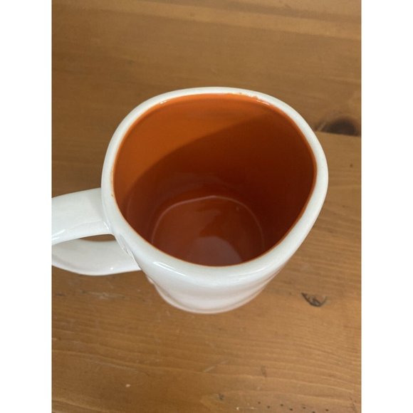 Rae Dunn Halloween "More Boos Please " Coffee Cup Mug W/Orange Inside NWOT - Picture 2 of 4